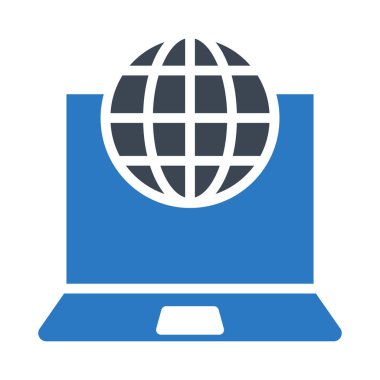 Dünya glif renk simgesi