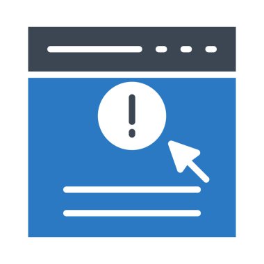 Uyarı glif renk simgesi