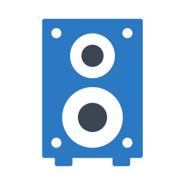 hoparlör glif renk simgesi