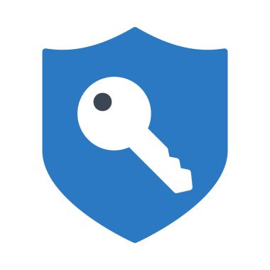 güvenli anahtar glif renk simgesi