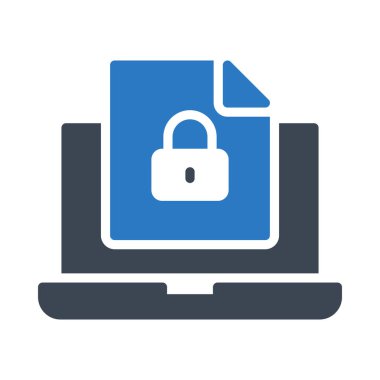 güvenli dosyalar glif renk simgesi