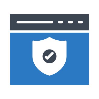 kalkan glif renk simgesi