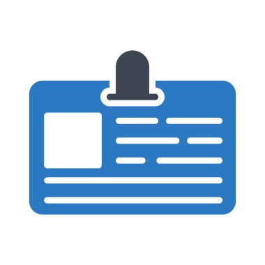 kimlik kartı glif renk simgesi