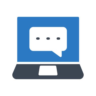 çevrimiçi destek glif renk simgesi