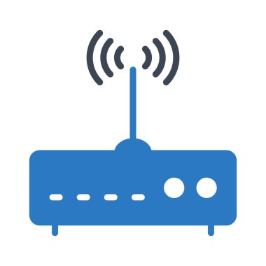 Modem glif renk simgesini