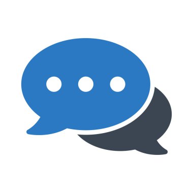 kabarcık sohbet glif renk simgesi