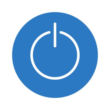 güç glif renkli düğme simgesi