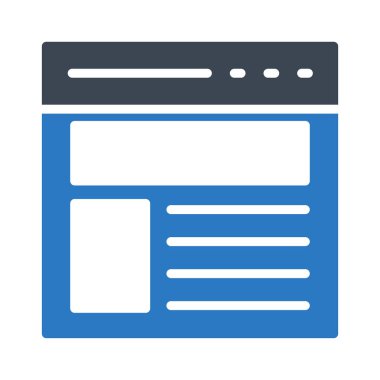 tarayıcı glif renk simgesi