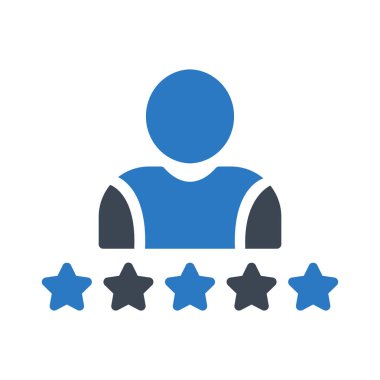 rütbe profil glif renk simgesi