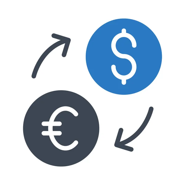 Substituir Ícone Cor Glifo — Vetor de Stock