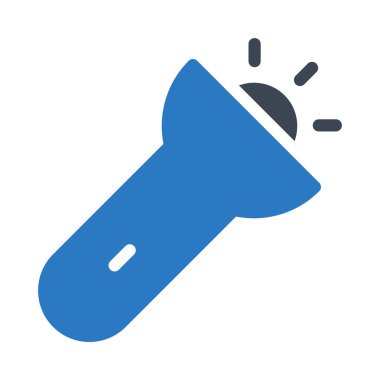 meşale ışık glif renk simgesi