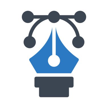 Tasarım glif renk simgesi