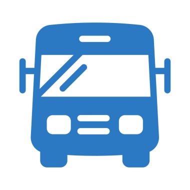otobüs glif renk simgesi