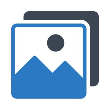 Fotoğraf glif renk simgesi