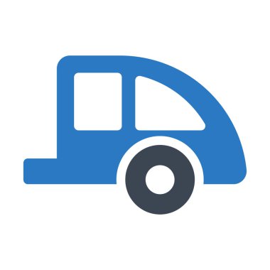 Karavan glif renk simgesi