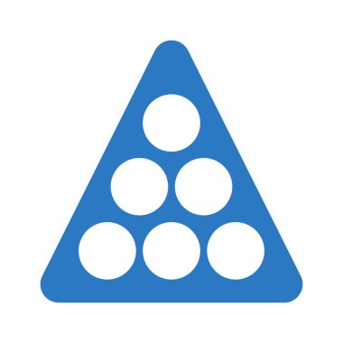 Bilardo glif renk simgesi 