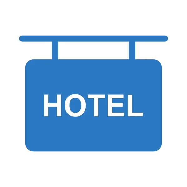 Hotel Board Glyph Color Icon — Stock Vector