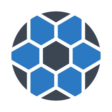 Futbol glif renk simgesi