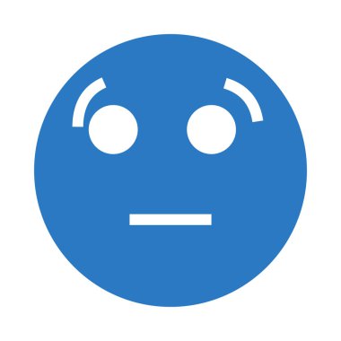 üzgün yüz glif renk simgesi