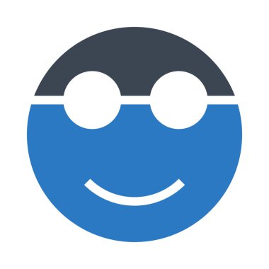 gülümsemek yüz glif renk simgesi