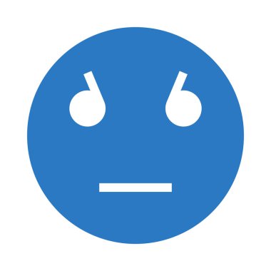 üzgün yüz glif renk simgesi