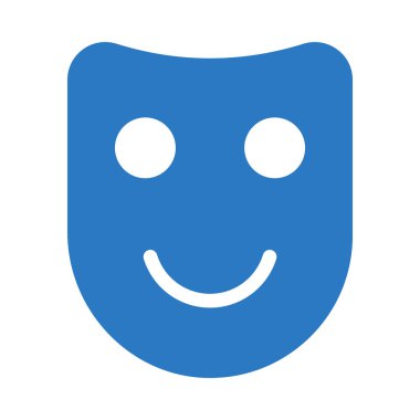 neşeli glif renk simgesi