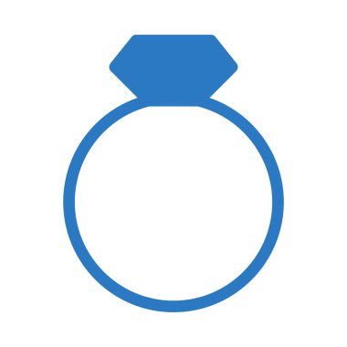 Yüzük glif renk simgesi