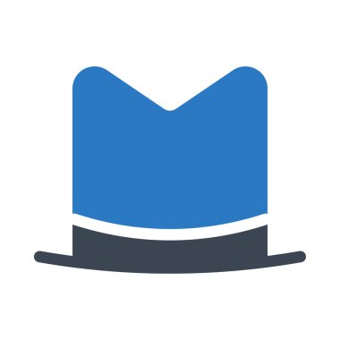 şapka glif renk simgesi