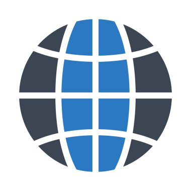 küresel glif renk simgesi 