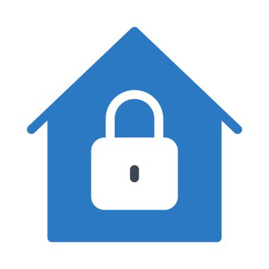 ev kilit glif renk simgesi