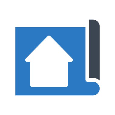 planı ev glif renk simgesi