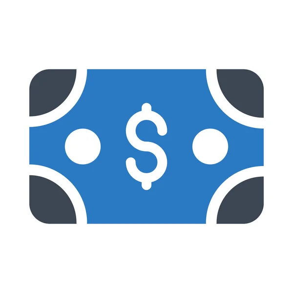 Geld Glyph Kleur Pictogram — Stockvector