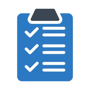 Denetim listesi glif renk simgesi