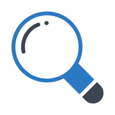 Büyüteç'i glif renk simgesi 