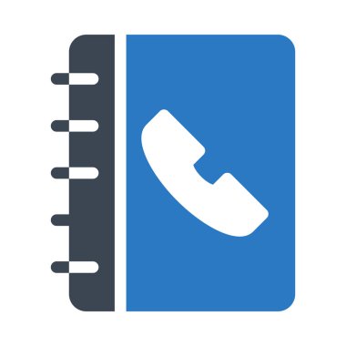 Telefon Rehberi glif renk simgesi 