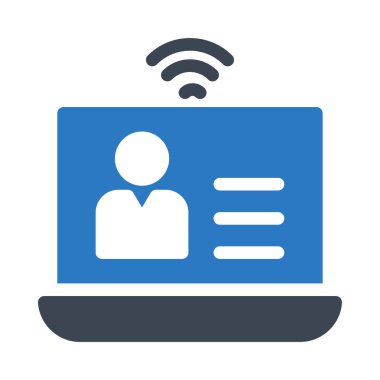 çevrimiçi destek glif renk simgesi