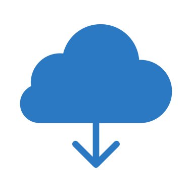 bulut glif renkli simge indir