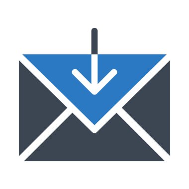 İndir mail glif renk simgesi