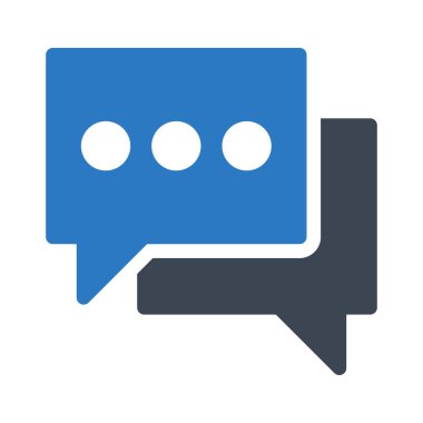 kabarcık sohbet glif renk simgesi 