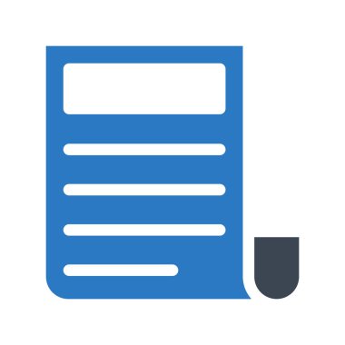 Gazete glif renk simgesi