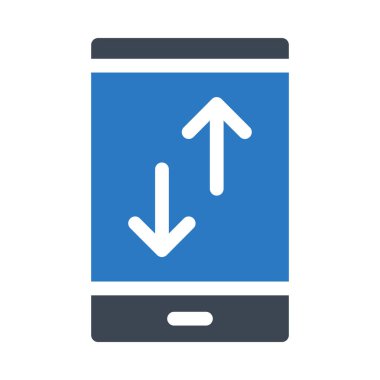 Download upload app glif renk simgesi