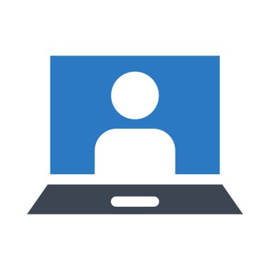 dizüstü profil glif renk simgesi