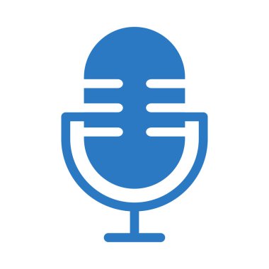 mikrofon glif renk simgesi