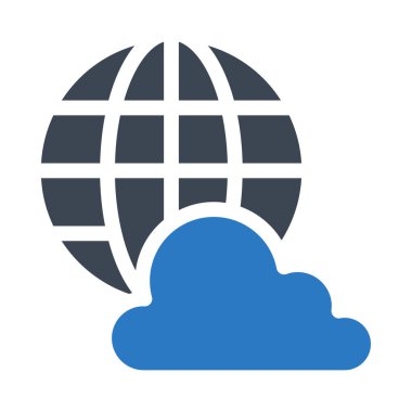 bulut glif renk simge