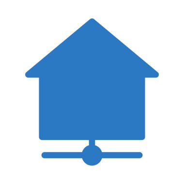 ev sunucusu glif renk simgesi