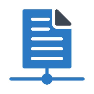 dosya sunucusu glif renk simgesi