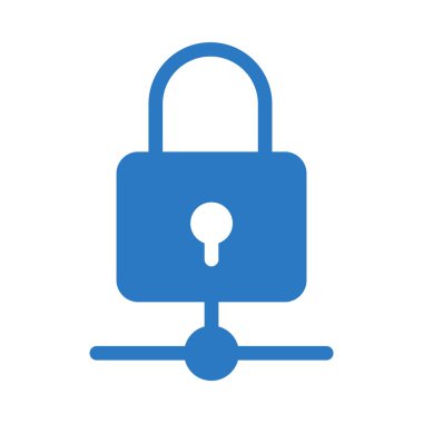 kilit sunucu glif renk simgesi 