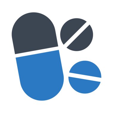 ilaçlar glif renk simgesi