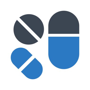 ilaçlar glif renk simgesi