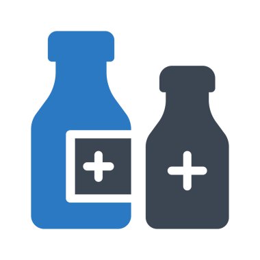 kan şişe glif renk simgesi